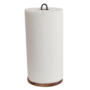 JS Gourmet - Porte Essuie-Tout en Métal et en Bois - Simple Boutique