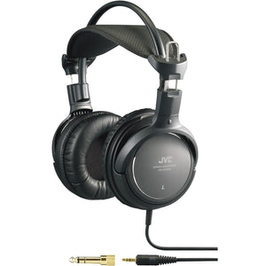JVC - Casque d'écoute Filaire, Cordon en Cuivre de 3.5m, Adapteur 6.3mm Inclus, Noir - Simple Boutique