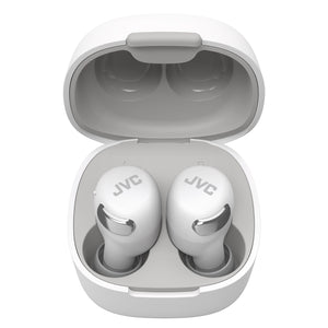JVC - Écouteurs Compact avec Suppression de Bruit, Microphone et Contrôle Tactiles, Blanc - Simple Boutique