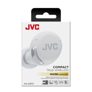 JVC - Écouteurs Compact avec Suppression de Bruit, Microphone et Contrôle Tactiles, Blanc - Simple Boutique