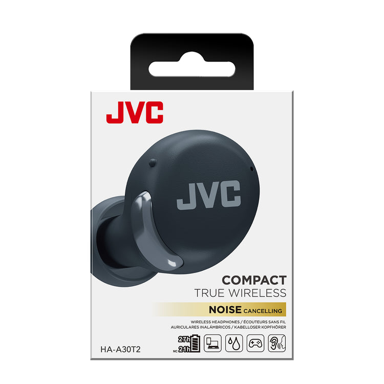 JVC - Écouteurs Compact avec Suppression de Bruit, Microphone et Contrôle Tactiles, Noir - Simple Boutique
