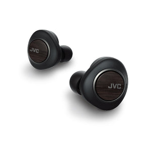 JVC - Écouteurs Intra-Auriculaires Haute-Résolution, Suppression Active Adaptative du Bruit, Motif Bois - Simple Boutique