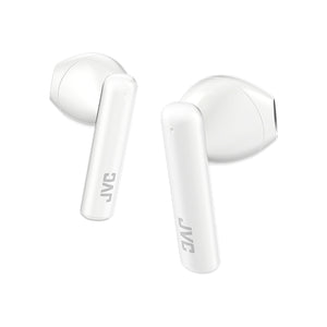 JVC - Écouteurs Intra-Auriculaires Sans-Fil avec Boitier de Recharge et Microphone Intégré, Blanc - Simple Boutique