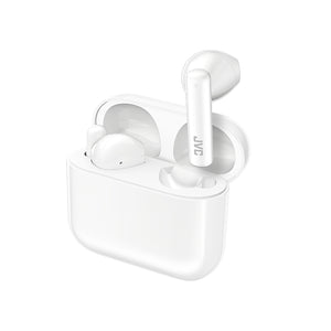 JVC - Écouteurs Intra-Auriculaires Sans-Fil avec Boitier de Recharge et Microphone Intégré, Blanc - Simple Boutique