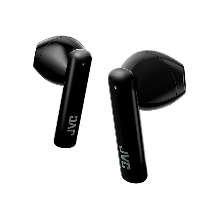 JVC - Écouteurs Intra-Auriculaires Sans-Fil avec Boitier de Recharge et Microphone Intégré, Noir - Simple Boutique