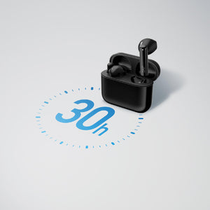 JVC - Écouteurs Intra-Auriculaires Sans-Fil avec Boitier de Recharge et Microphone Intégré, Noir - Simple Boutique