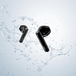 JVC - Écouteurs Intra-Auriculaires Sans-Fil avec Boitier de Recharge et Microphone Intégré, Noir - Simple Boutique