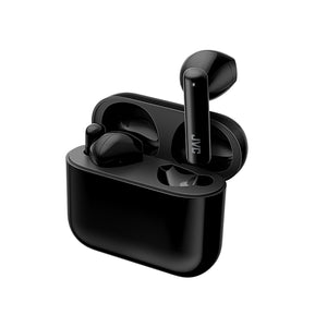 JVC - Écouteurs Intra-Auriculaires Sans-Fil avec Boitier de Recharge et Microphone Intégré, Noir - Simple Boutique
