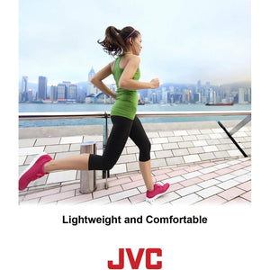 JVC - Écouteurs Intra-Auriculaires de Sport avec Clip d'oreille Réglable, Noir - Simple Boutique