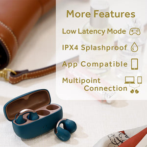 JVC - Écouteurs Nearphones Sans-Fil avec Boitier de Recharge et Microphone Intégré, Turquoise - Simple Boutique