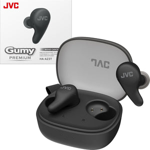 JVC - Écouteurs Sans Fil Gumy Premium Bluetooth ANC, 26H Autonomie, Noir Olive - HA-A23T-B - Simple Boutique