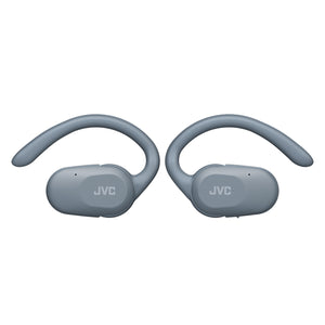 JVC - Écouteurs Sans Fil à Oreille Ouverte Nearphones avec Boitier de Reacharge, Bleu - Simple Boutique