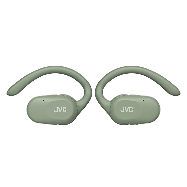 JVC - Écouteurs Sans Fil à Oreille Ouverte Nearphones avec Boitier de Reacharge, Vert - Simple Boutique