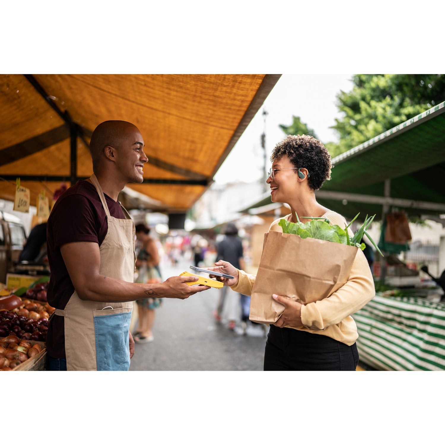 JVC - Écouteurs Sans Fil à Oreille Ouverte Nearphones avec Boitier de Reacharge, Vert - Simple Boutique