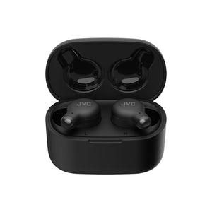 JVC HA-A18T-B - Écouteurs Intra-Auriculaires Marshmallow, Bluetooth 5.3, Avec Boitier de Racharge et Commandes Tactiles, Noir - Simple Boutique