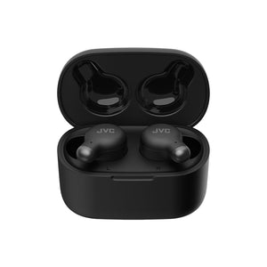 JVC HA-A25T-B - Écouteurs Intra-Auriculaire Marshmallow avec Suppression du Bruit, Bluetooth 5.3, Boitier de Recharge et Commandes Tactiles, Noir - Simple Boutique