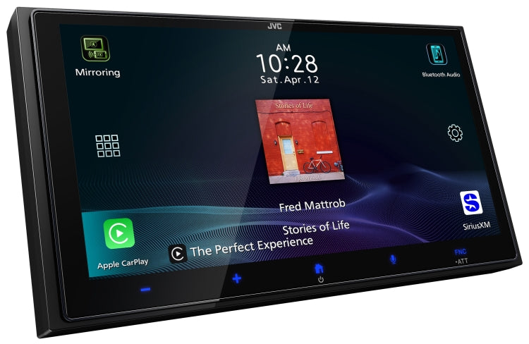 JVC – Récepteur Multimédia 7" HD, Apple CarPlay / Android Auto Sans Fil, Wi-Fi, HDMI, Bluetooth, Compatible SiriusXM - KW-M795BW - Simple Boutique