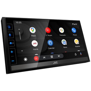 JVC - Récepteur Multimédia Numérique avec Écran Tactile de 6.8", Bluetooth, Pour Voiture, Noir - Simple Boutique