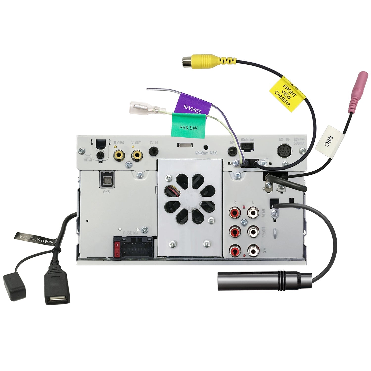 JVC - Récepteur Multimédia Numérique avec Écran Tactile de 6.8", Bluetooth, Pour Voiture, Noir - Simple Boutique