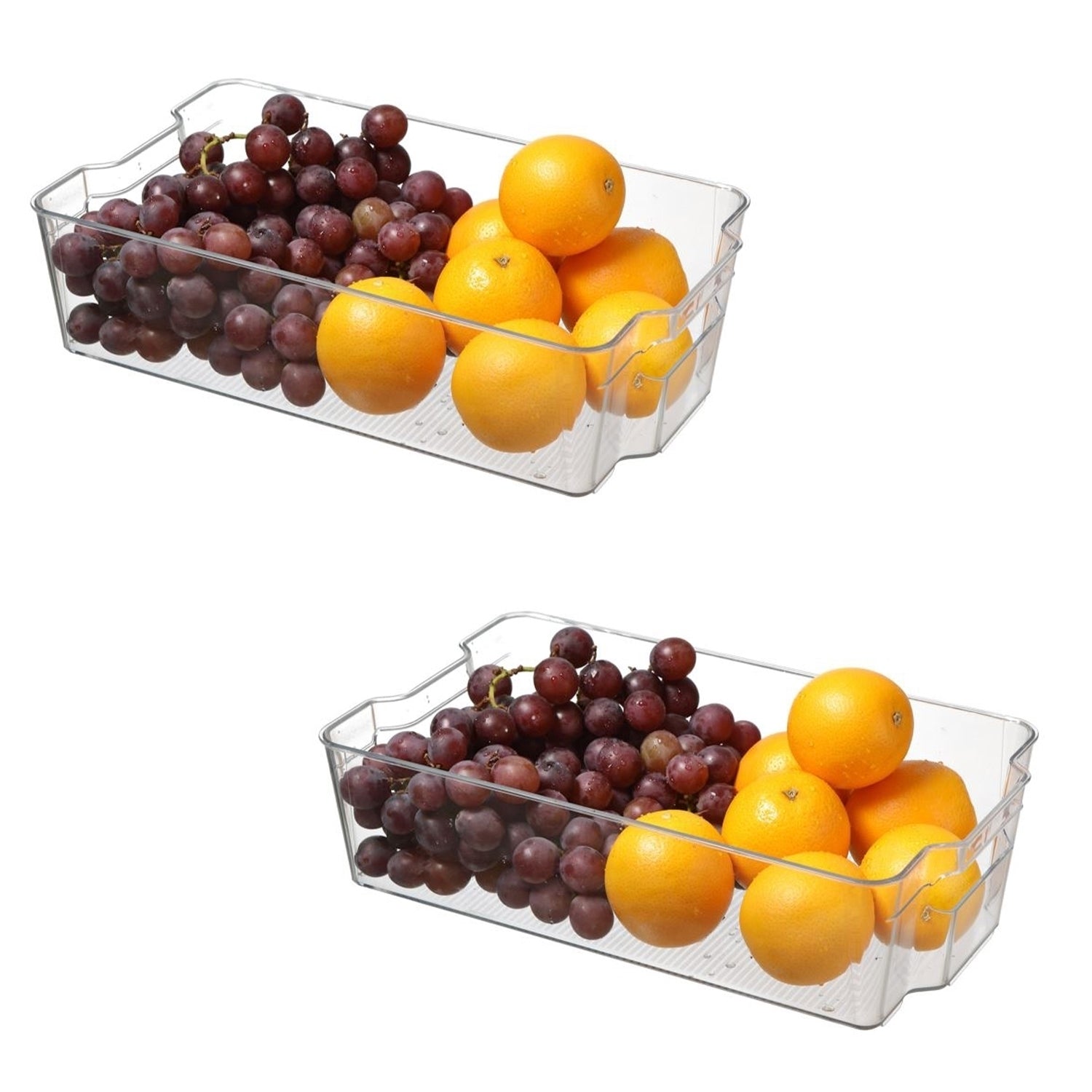 Jessar - Ensemble de 2 Organisateurs de Rangement pour Réfrigérateur ou Congélateur, 37,5 X 21 X 10cm - Simple Boutique