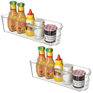 Jessar - Ensemble de 2 Organisateurs de Rangement pour Réfrigérateur ou Congélateur, 37.5 X 10.5 X 9.5cm - Simple Boutique