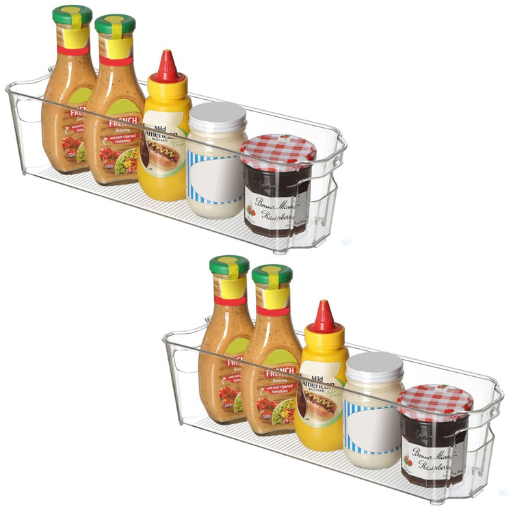 Jessar - Ensemble de 2 Organisateurs de Rangement pour Réfrigérateur ou Congélateur, 37.5 X 10.5 X 9.5cm - Simple Boutique