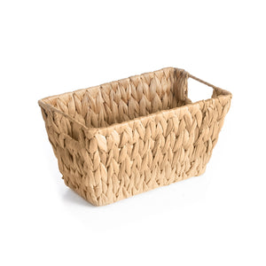 Jessar - Ensemble de 2 Paniers de Rangements en Jacinthe d'eau avec Poignées - Simple Boutique