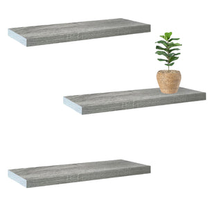 Jessar - Ensemble de 3 Tablettes Flottantes Murales, 23.6" x 9.25" x 1.5" , Gris - Simple Boutique