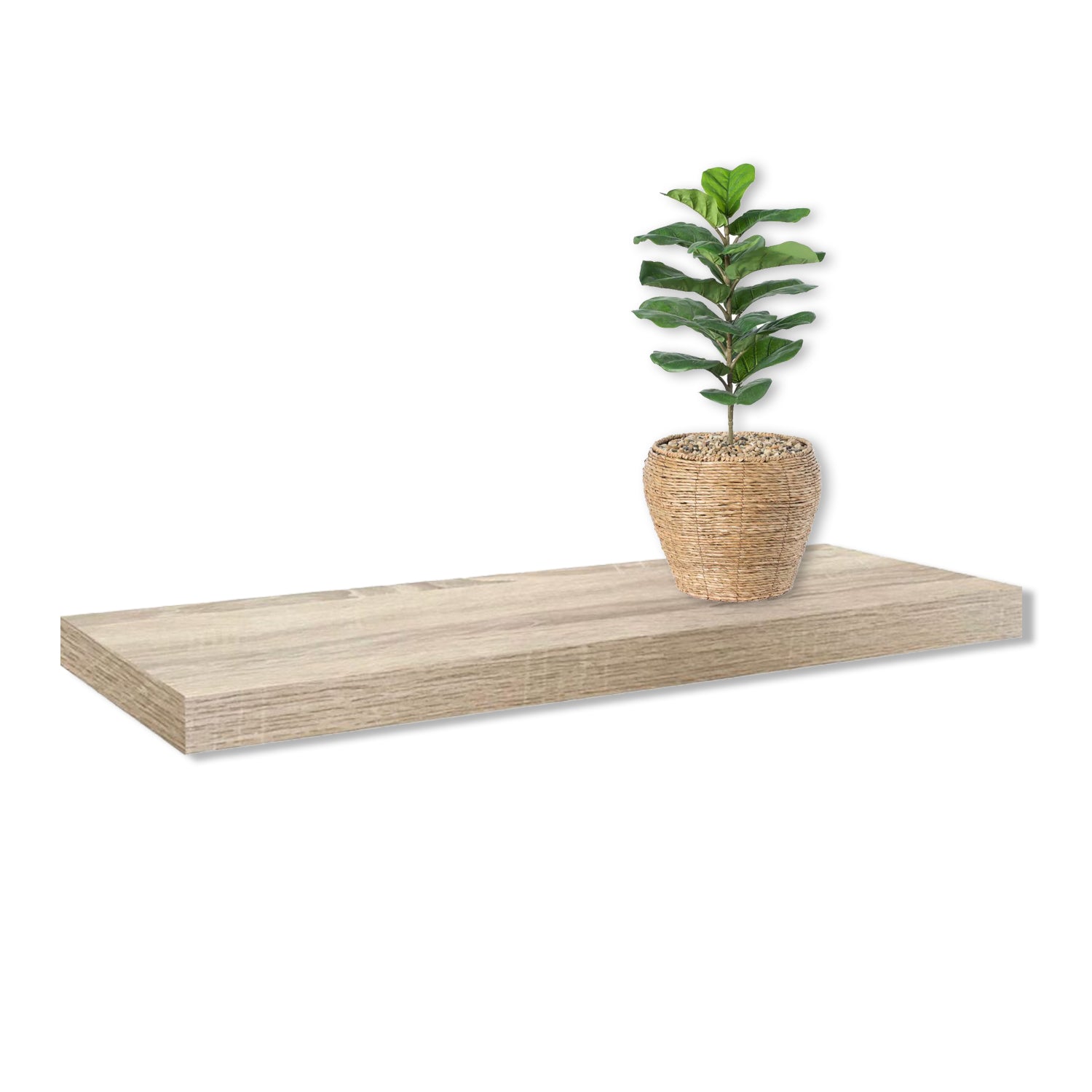 Jessar - Ensemble de 3 Tablettes Flottantes Murales, 23.6" x 9.25" x 1.5" , Naturel - Simple Boutique