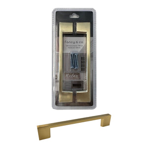 Jessar - Lot de 12 Poignées pour Armoire, 128mm de Hauteur, De la Collection Soho, Doré - Simple Boutique