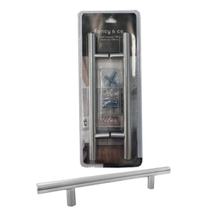 Jessar - Lot de 12 Poignées pour Armoire, 128mm de Hauteur, De la Collection Stanley, Argent - Simple Boutique
