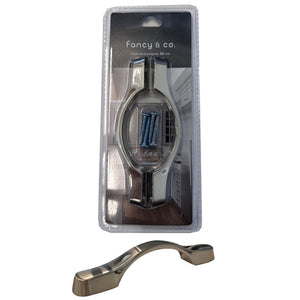Jessar - Lot de 12 Poignées pour Armoire, 128mm de Hauteur, De la Collection Sunkey, Argent - Simple Boutique