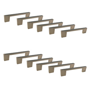 Jessar - Lot de 12 Poignées pour Armoire, 96mm de Hauteur, De la Collection Soho, Argent - Simple Boutique