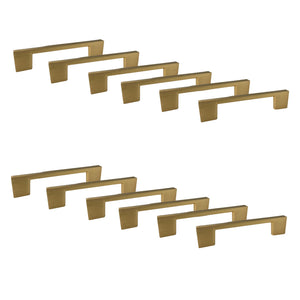 Jessar - Lot de 12 Poignées pour Armoire, 96mm de Hauteur, De la Collection Soho, Doré - Simple Boutique
