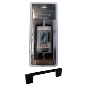 Jessar - Lot de 12 Poignées pour Armoire, 96mm de Hauteur, De la Collection Soho, Noir - Simple Boutique
