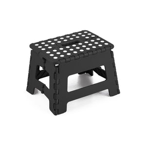 Jessar - Marche-Pied/Escabeau Pliant en Plastique, 29cm x 22cm x 22cm, Noir - Simple Boutique