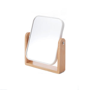 Jessar - Miroir de Table à un Coté avec Pied en Bambou - Simple Boutique