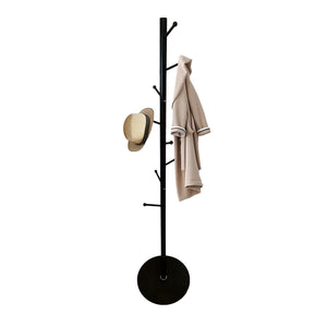 Jessar - Patère/Porte-Manteaux, 40cm x 40cm x 173cm, Noir - Simple Boutique