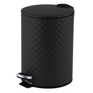 Jessar - Poubelle à Pédale, Capacité de 12 Litres, Fermeture Douce, Noir - Simple Boutique