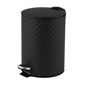 Jessar - Poubelle à Pédale, Capacité de 5 Litres, Fermeture Douce, Noir - Simple Boutique
