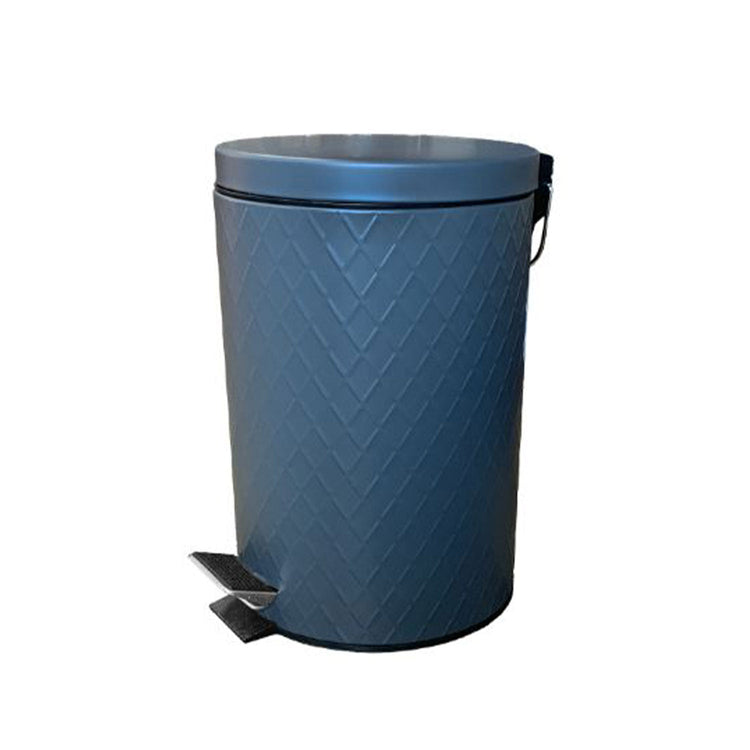 Jessar - Poubelle à Pédale avec Fermeture Amortie, Capacité de 5 Litres, Gris - Simple Boutique