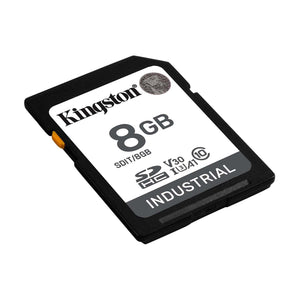 Kingston - Carte Mémoire SD Industrielle, Résistant aux Températures Extrêmes, Capacité de 8 Go - Simple Boutique