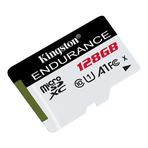 Kingston - Carte Mémoire microSD Haute Endurance, 95R/30W C10 A1 UHS-I, Capacité de 128 Go - Simple Boutique
