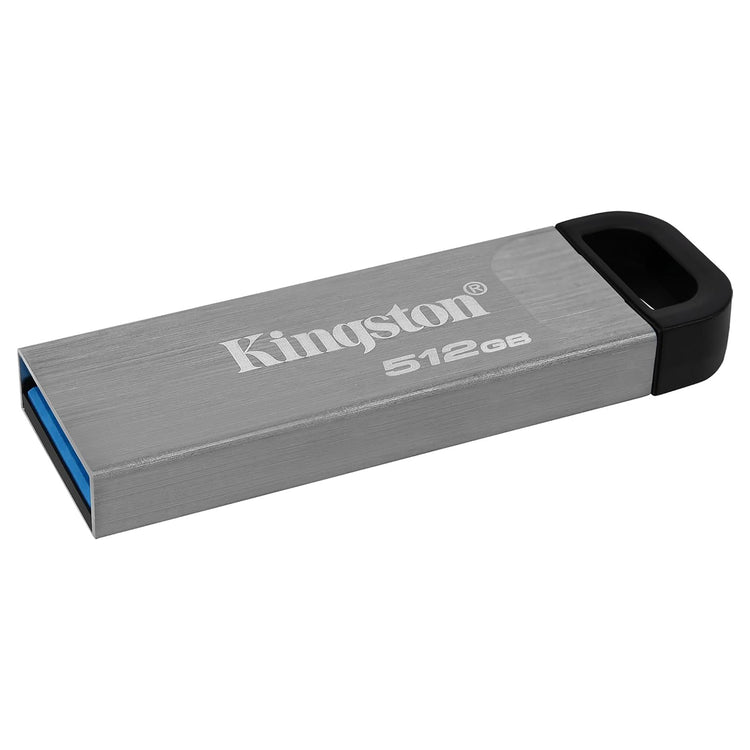 Kingston - Clé USB 3.2 DataTraveler Kyson, 200 Mo/s, Boitier en Métal, Capacité de 512Go - Simple Boutique