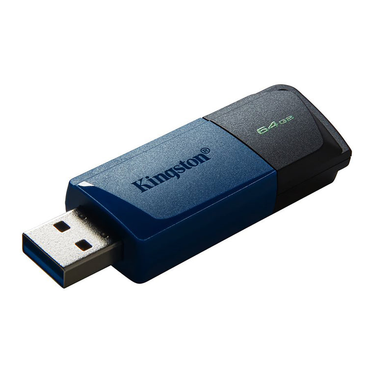 Kingston - Clé USB 3.2 Gen 1 DataTraveler Exodia M, Capacité de 64 Go, Bleu - Simple Boutique