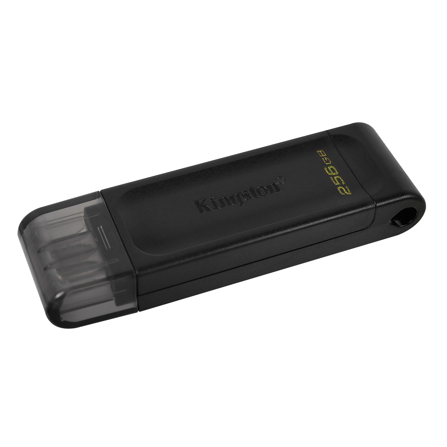 Kingston - Clé USB Type-C 3.2 Gen 1 DataTraveler 70, Capacité de 256 Go, Noir - Simple Boutique