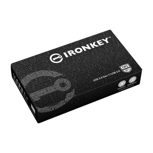 Kingston - Clé USB à Cryptage IronKey D500S, Certifié FIPS 140-3 niveau 3 (en attente), Capacité de 128 Go - Simple Boutique