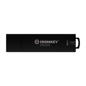 Kingston - Clé USB à Cryptage IronKey D500S, Certifié FIPS 140-3 niveau 3 (en attente), Capacité de 32 Go - Simple Boutique