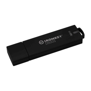 Kingston - Clé USB à Cryptage IronKey D500S, Certifié FIPS 140-3 niveau 3 (en attente), Capacité de 32 Go - Simple Boutique