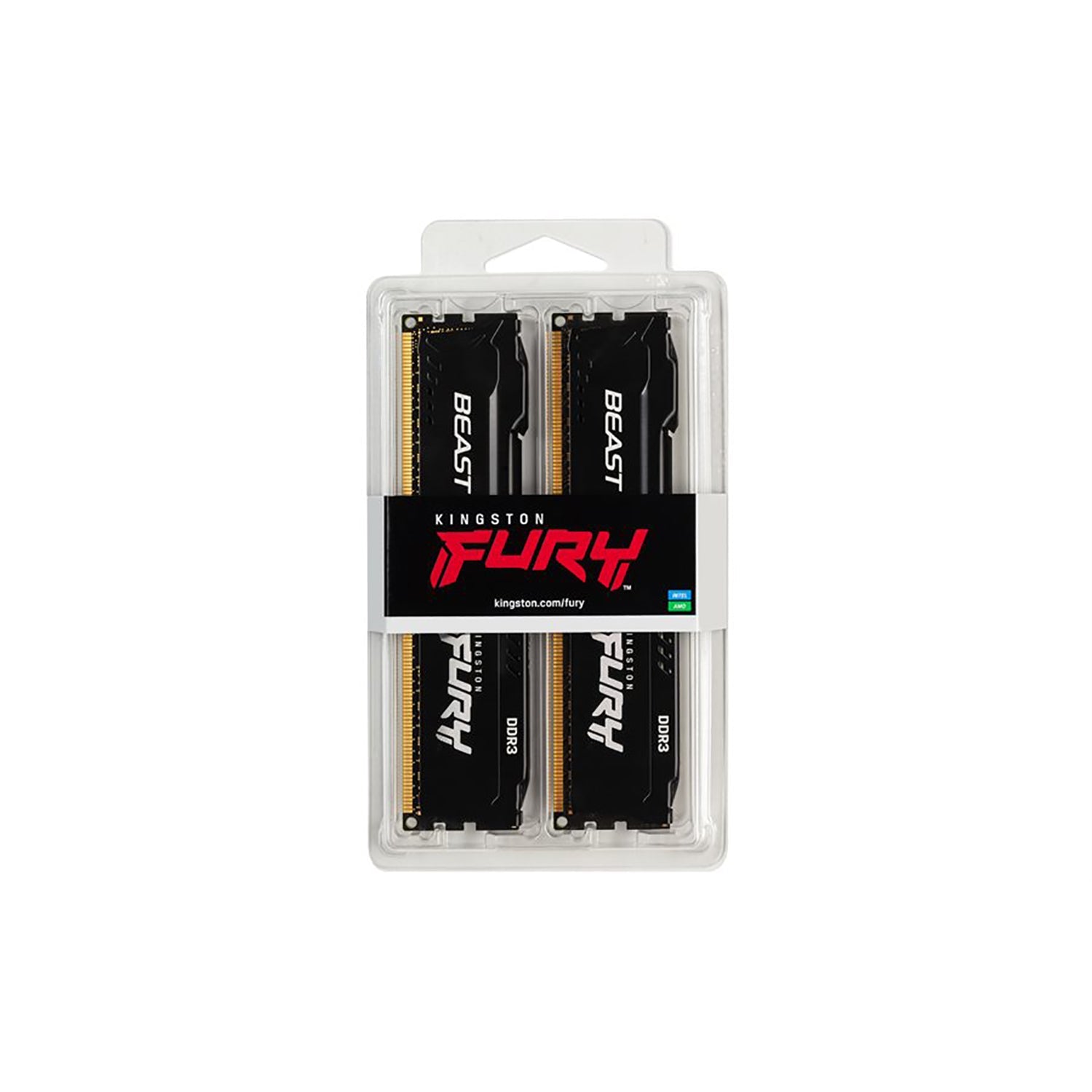 Kingston - Ensemble de 2 Modules de Mémoire Fury DDR3 16GO, 1866MHz, Non-ECC Unbuffered DIMM - Simple Boutique